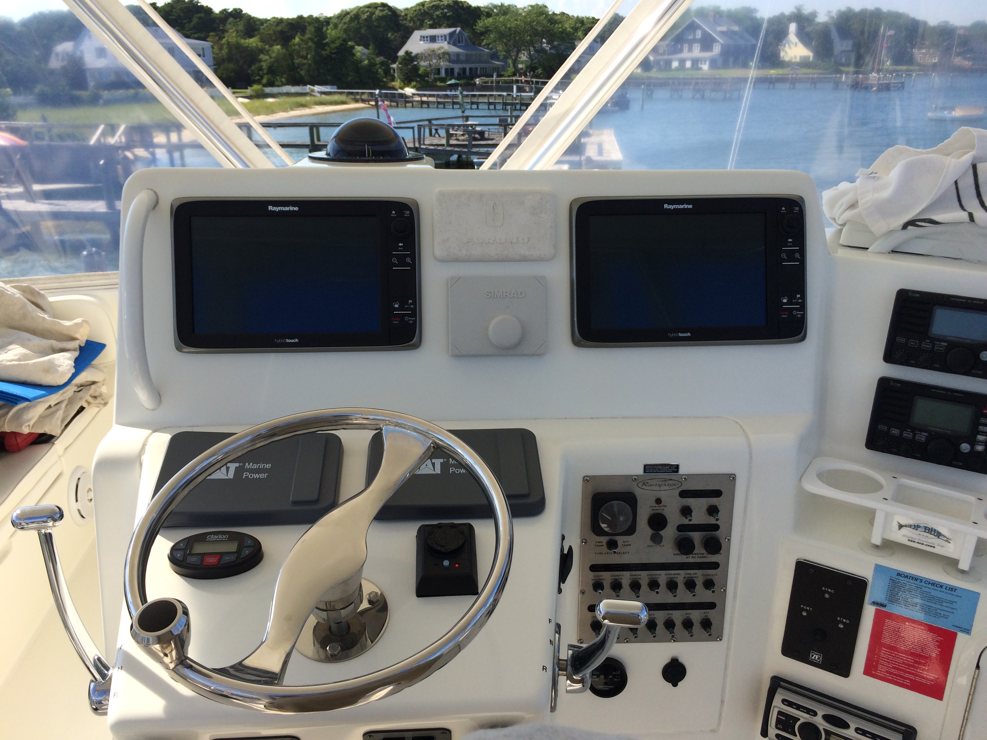 Finished Raymarine package helm Young's Electronic Systems, Inc.